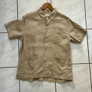 Buck Mason - Linen Cabana Shirt - M - Beige